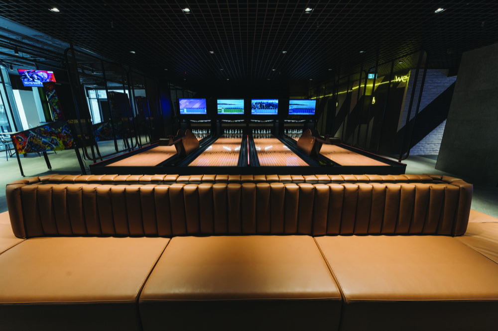 The Duck — Lounge-Atmosphäre mit Ledersitzen