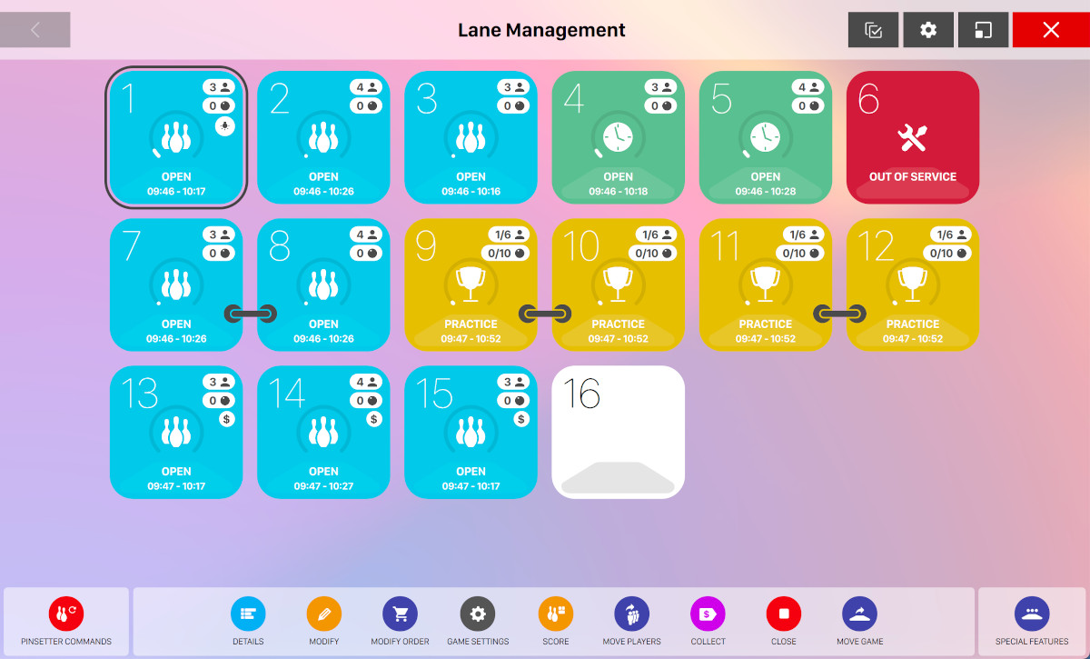 Genie v5 Bahnverwaltungsansicht